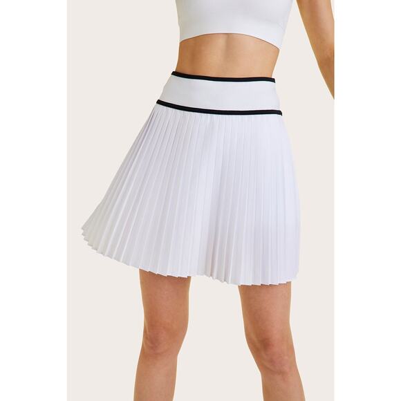 Alala Tennis Skort Pleated White- S - Picture 2 of 6